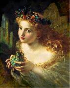 Take the Fair Face of Woman, and Gently Suspending, With Butterflies, Flowers, and Jewels Attending, Thus Your Fairy is Made of Most Beautiful Things, Sophie Gengembre Anderson